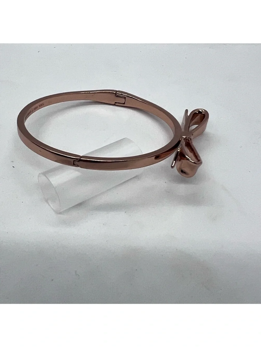 kate spade Rose Gold Bow Bangle Bracelet with dust bag.